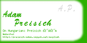 adam preisich business card